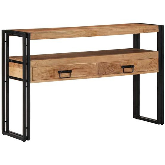 Table console Marron 120 x 33 x 75 cm Bois dacacia massif