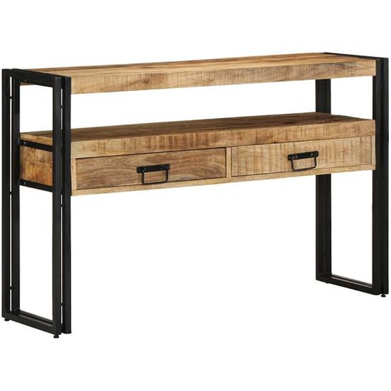 Table console Marron 120 x 33 x 75 cm bois de manguier massif