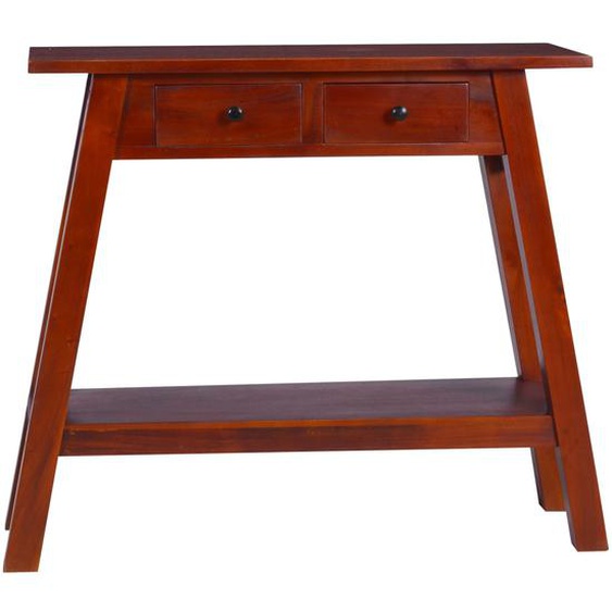 Table console Marron classique 90x30x75 cm Bois dacajou massif
