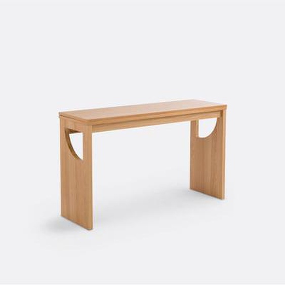 Table console plaqué chêne, Minimal