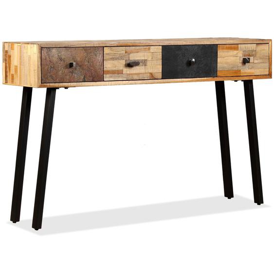 Table console Teck massif de récupération 120 x 30 x 76 cm
