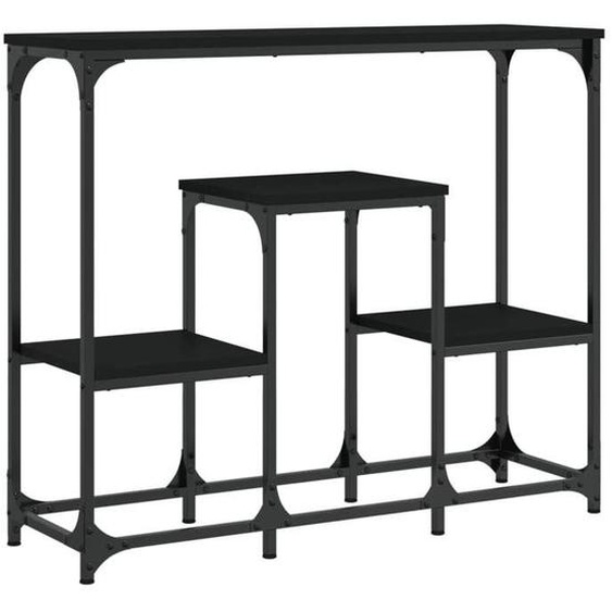 Table console - UMR - noir 89,5x28x76 cm - bois dingénierie LL234654