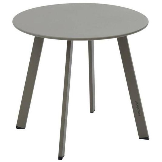 Table dappoint de jardin ronde Saona café 50 x 45cm en acier  - Hespéride