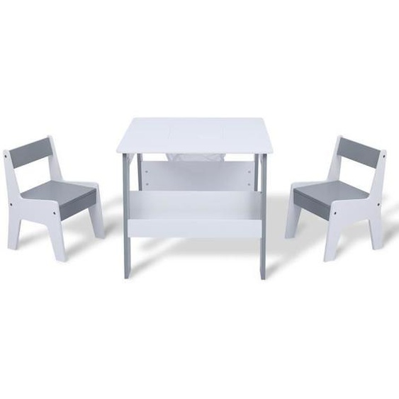 Table dactivités pour Enfants - BABY VIVO - Joey - Polyvalent - Conception Intelligente - Blanc