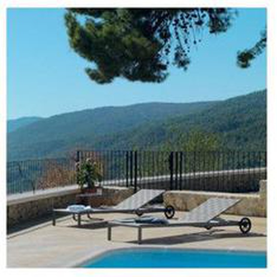Table dappoint Aluminium Gris - YAIZA - L 50 x l 36 x H 43 cm