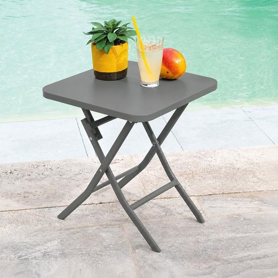 Table dappoint de jardin carré GREENSBORO Vert laurier 40 x cm - Acier, Traitement anti-rouille renforcé Hespéride