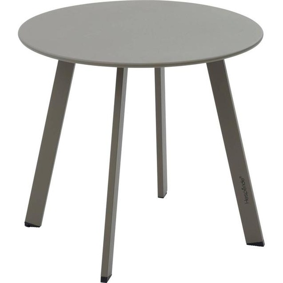 Table dappoint de jardin rond SAONA Café 50 x 45 cm - Acier traité époxy, Traitement anti-rouille renforcé Hespéride
