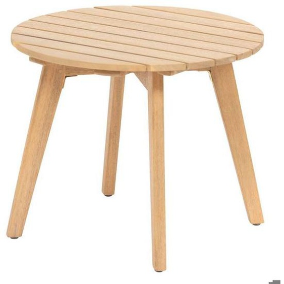 Table dappoint de jardin ronde Olvinia acacia 46x35 cm - Acacia - Hespéride