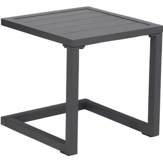 Table dappoint - HAPPY GARDEN - BARBADOS - Aluminium - Noir - 40x40 cm