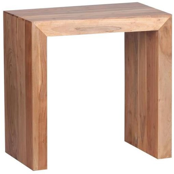 Table dappoint en bois massif - FineBuy - 60 x 35 x 60 cm - Acacia