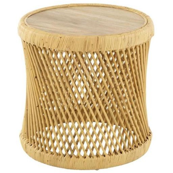 Table dappoint - J-LINE - Cylindre - 50cm - Naturel - Design contemporain