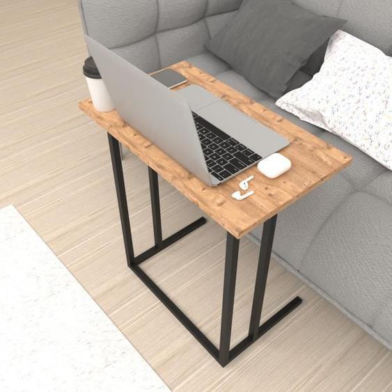 Table dappoint Högsby 65,5 x 60 x 35,5 cm effet chêne [en.casa]