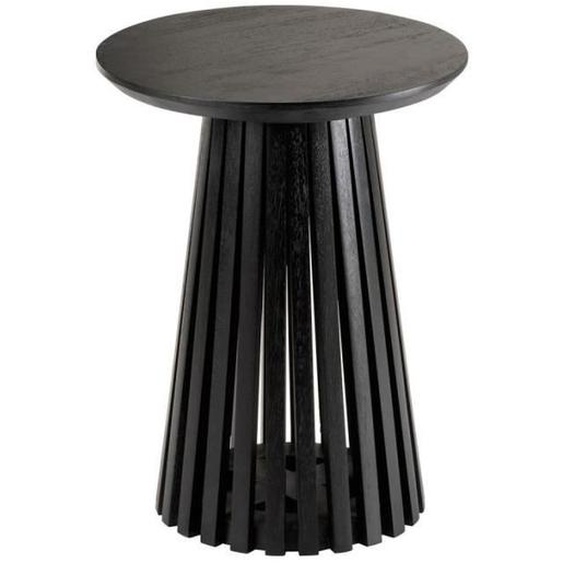 Table dappoint - J-LINE - Vincent - Bois massif - Noir - D. 40 cm