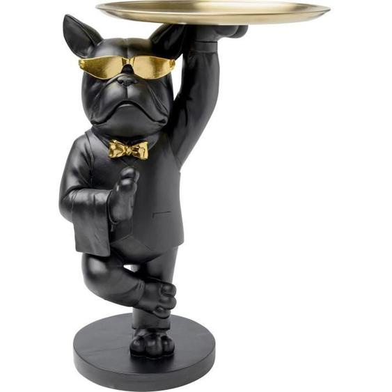 Table dappoint - KARE - Bouledogue noir - Dimensions H55 x L34 x P40 cm - Capacité 1 kg - Design élégant
