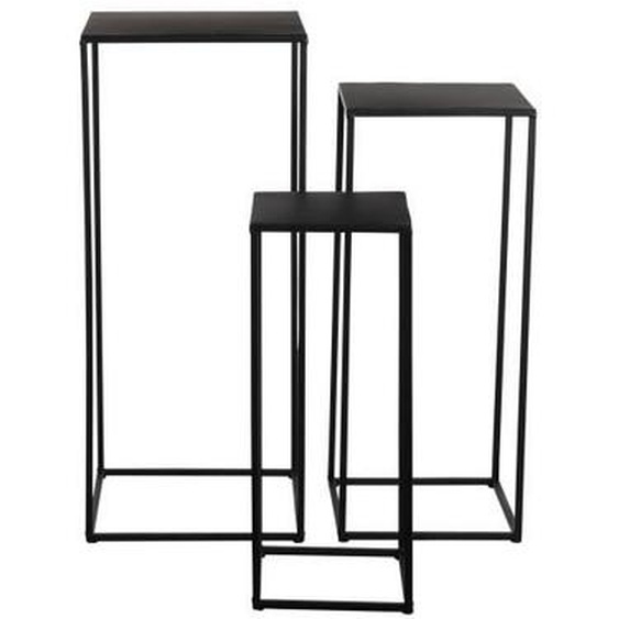 Table dappoint - MICA DECORATIONS - Quinty - Métal - Noir - L30 x l30 x H70 cm