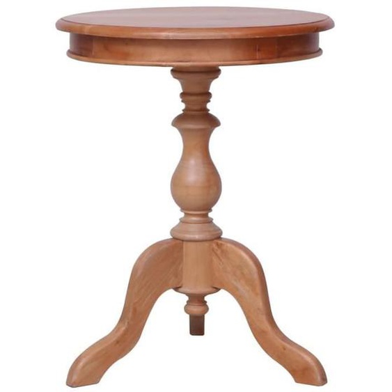 Table dappoint - MOTHINESSTO - Naturel - Bois dacajou massif - 50 x 50 x 65 cm - Élégance chic