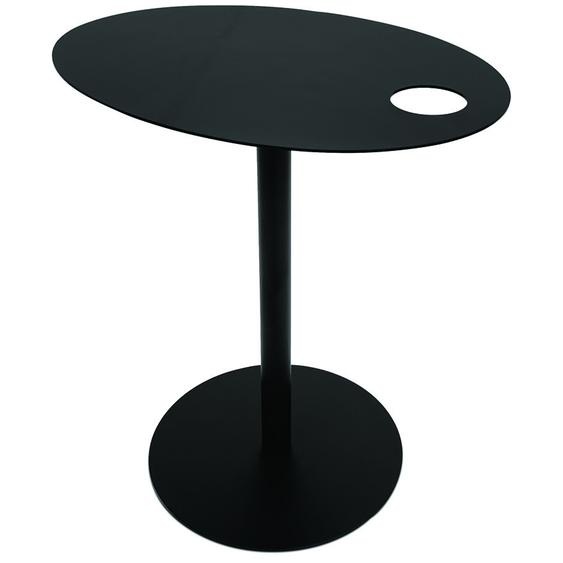Table dappoint ovale MASA en métal noir