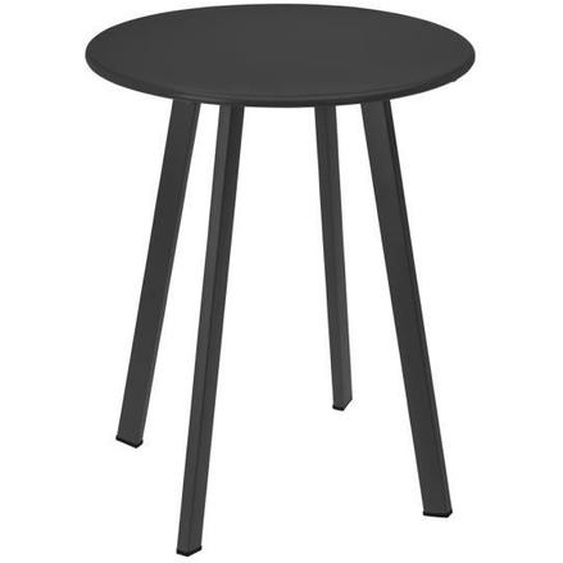 Table dappoint - ProGarden - 40x49 cm - Métal - Gris foncé mat - Rond