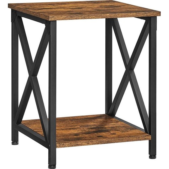 Table dappoint, vintage, brun-noir
