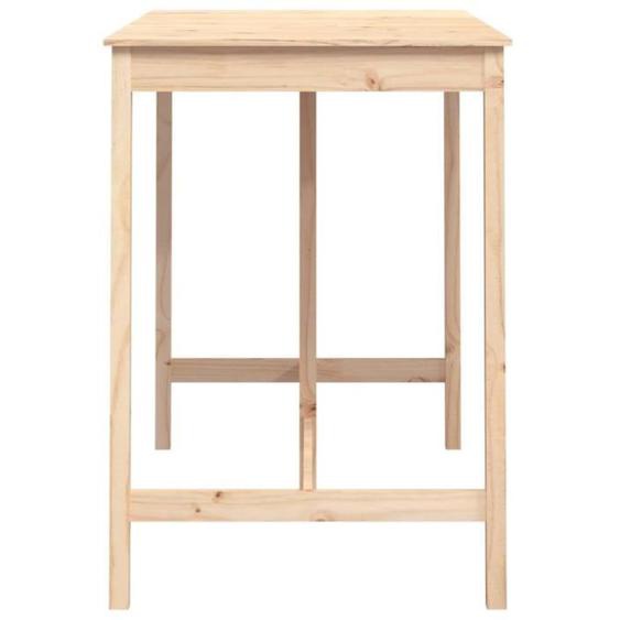 Table de bar 140x80x110 cm Bois massif de pin  Mothinessto LY0533
