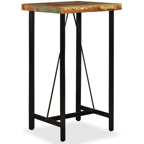 Table de bar Bois de récupération massif 60x60x107 cm
