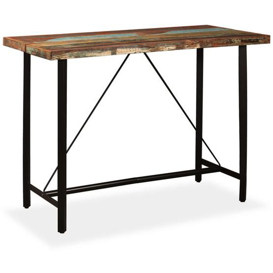 Table de bar Bois massif de récupération 150 x 70 x 107 cm