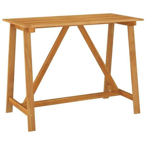 Table de bar de jardin 140x70x104 cm Bois dacacia massif