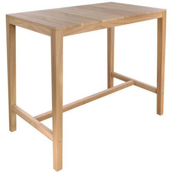 Table de bar dextérieur 120 cm en bois de teck massif -  Rendez-Vous Déco
