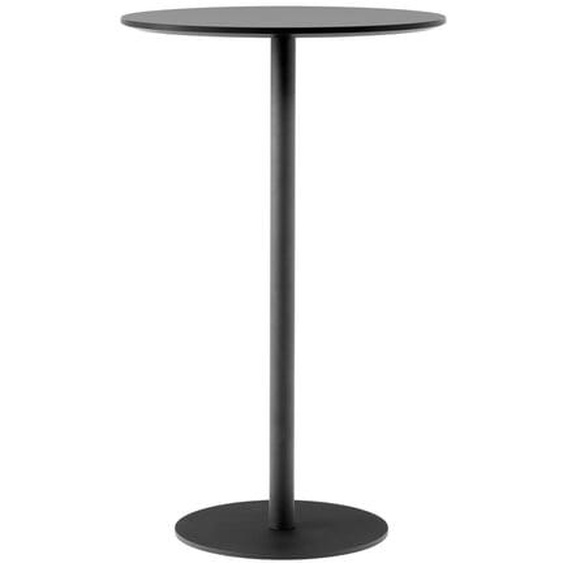 Table de bar In Between SK16-SK22 - Ø60 x 102 cm - noir - Black Nano Laminate