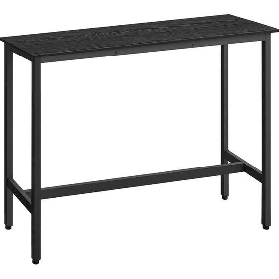 Table de bar industrielle rectangulaire noire
