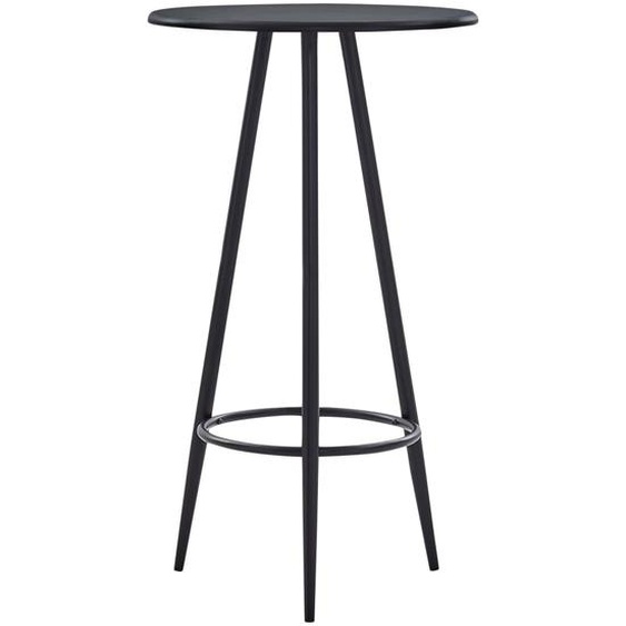 Table de bar Noir 60x107,5 cm MDF