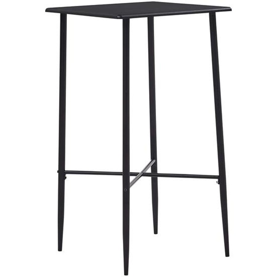 Table de bar Noir 60x60x111 cm MDF