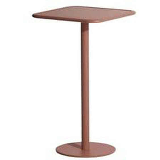 Table de bar Week-End - terracotta - carré