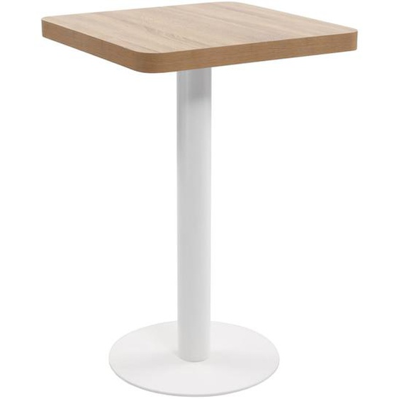 Table de bistro Marron clair 50x50 cm MDF