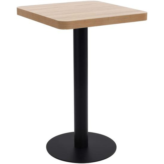 Table de bistro marron clair 50x50 cm MDF