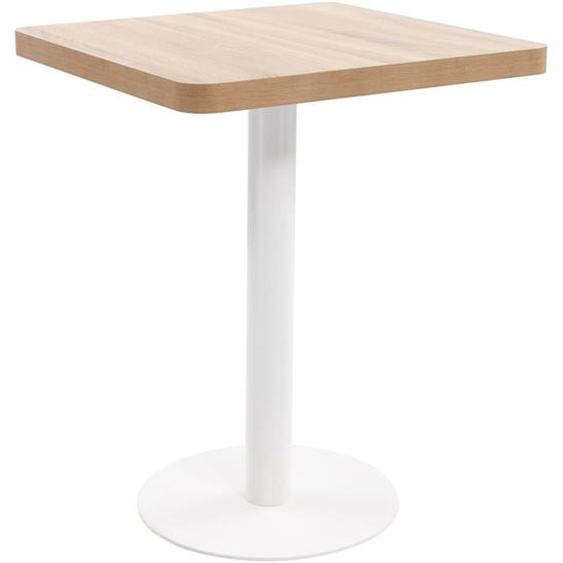 Table de bistro Marron clair 60x60 cm MDF