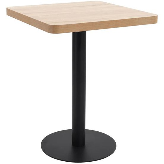 Table de bistro marron clair 60x60 cm MDF