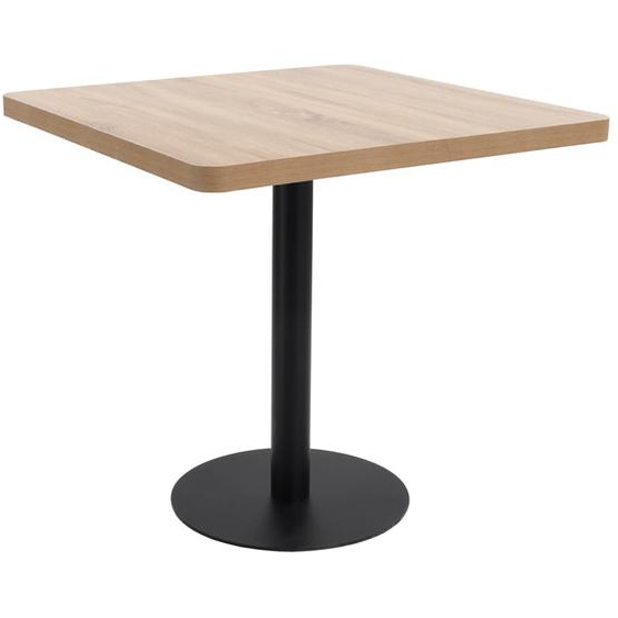 Table de bistro marron clair 80x80 cm MDF