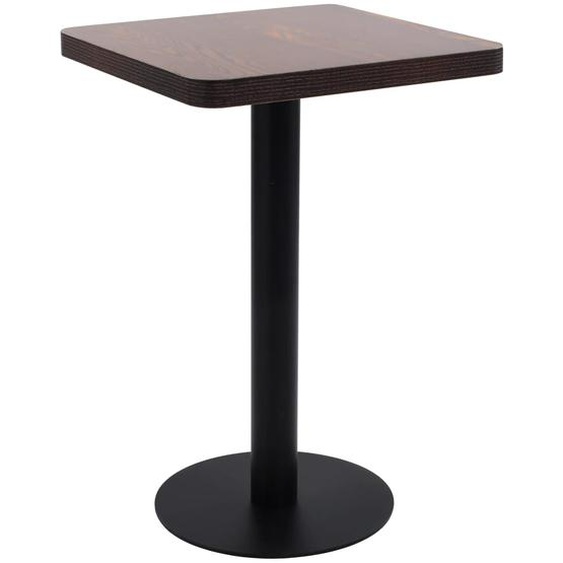 Table de bistro Marron foncé 50x50 cm MDF