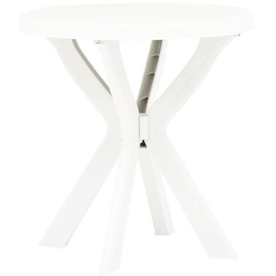 Table de bistro outdoor - Blanc - 70 x 70 cm