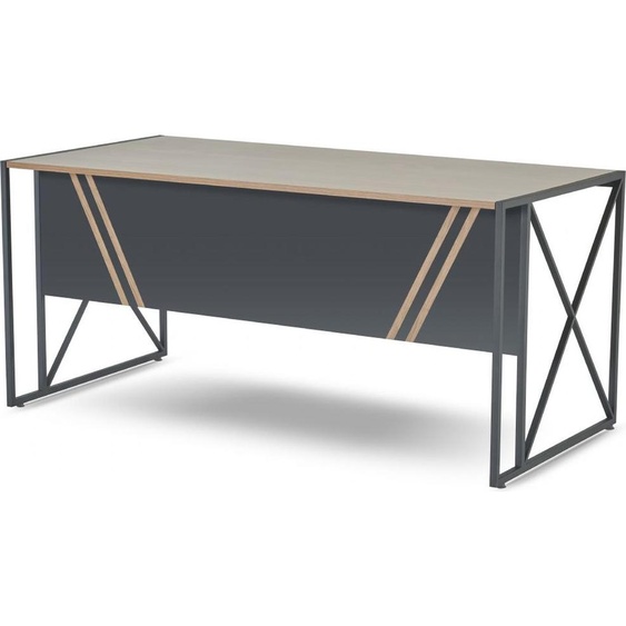 Table de bureau marron-noir Bureau rectangulaire design