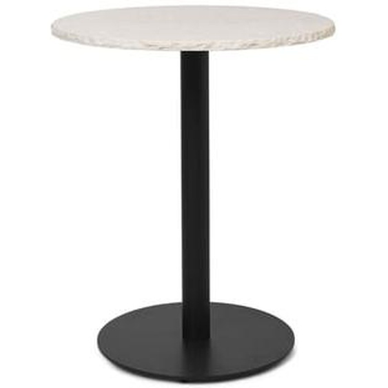 Table de café Mineral 60 x 60 cm - bianco curia/black