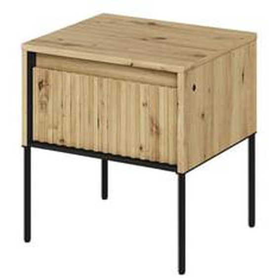 Table de chevet 1 tiroir LENARA avec tasseaux et LED