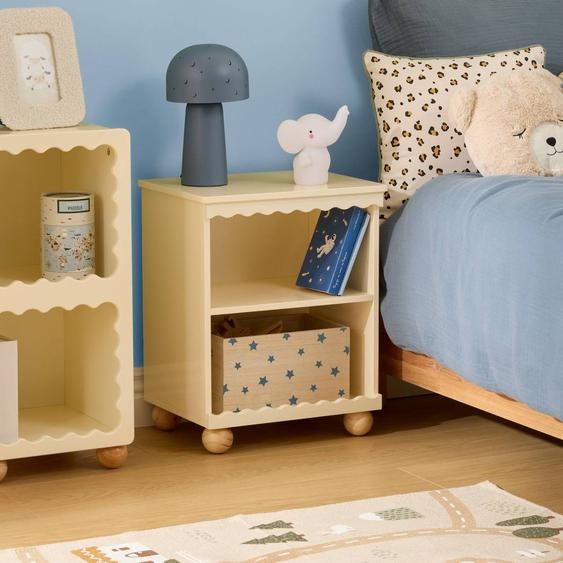 Table De Chevet 2 Cases - Bouli Beige