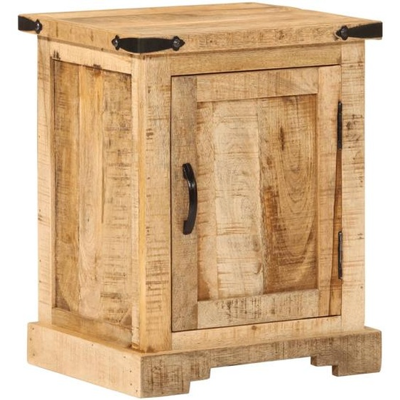 Table de chevet 40x35x50 cm bois de manguier massif