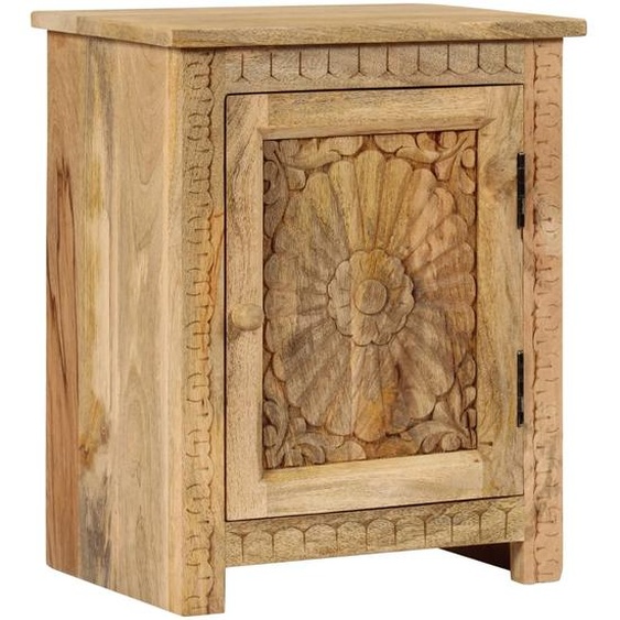 Table de chevet Bois de manguier massif 40x30x50 cm