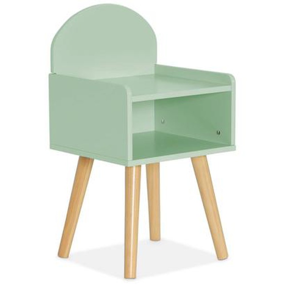 Table De Chevet Chambre Enfant Décor Bois Nephos Vert