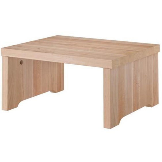 Table de chevet, table dappoint en hêtre massif naturel, modèle simple et bas 90.20-K16