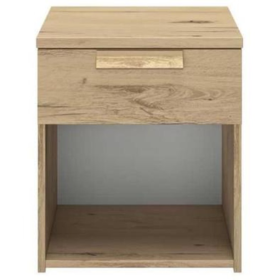 Table de chevet - TOUSMESMEUBLES - ILORA - 1 tiroir - 1 niche - Chêne blond