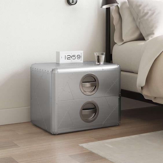 Table de coin avec 2 tiroirs vintage style daviation